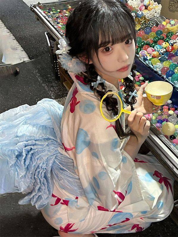 伝統的な日本の着物ドレス写真撮影女の子向けのおしゃれな民族衣 - Ethnic Fashion Online のレビューと価格