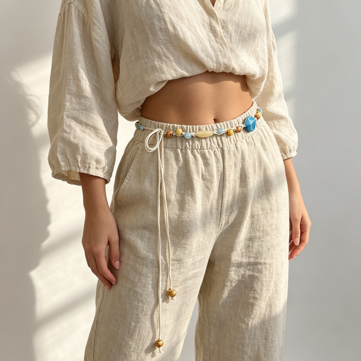 ボヘミアンエスニックフローラルウエストチェーン女性用レトロス - Ethnic Fashion Trend のレビューと価格