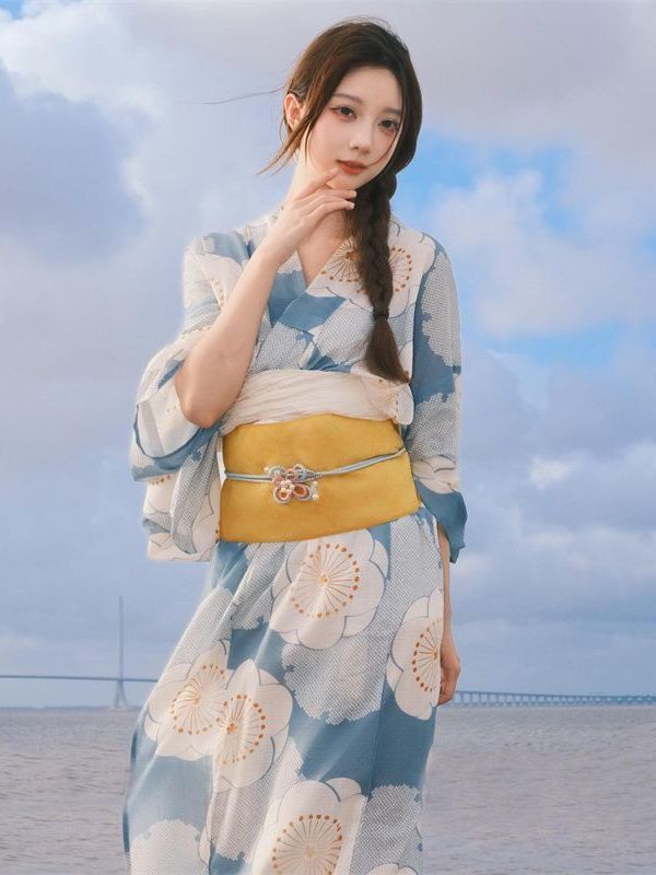 伝統的な和風の女の子用着物ドレス写真撮影用衣装エスニック女性 - Ethnic Fashion Online のレビューと価格