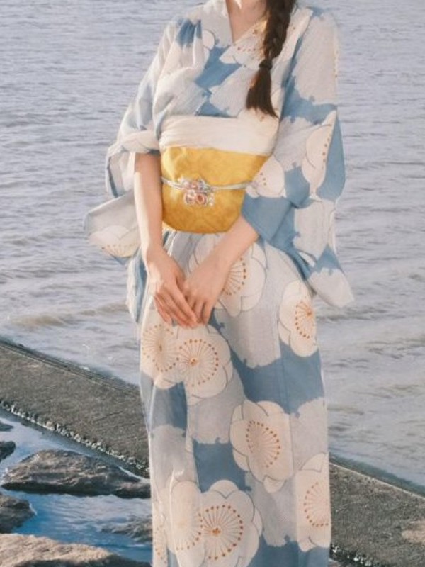 伝統的な和風の女の子用着物ドレス写真撮影用衣装エスニック女性 - Ethnic Fashion Online のレビューと価格