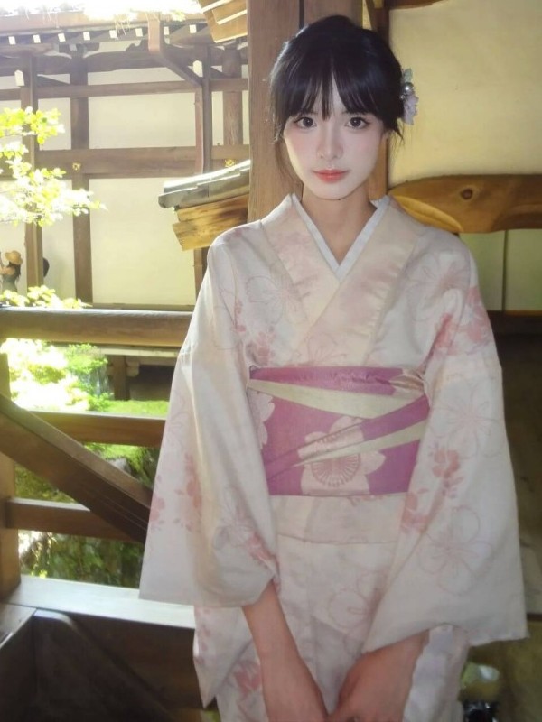 伝統的な日本の着物写真撮影用衣装ティーンガールヴィンテージス - Ethnic Fashion Online のレビューと価格