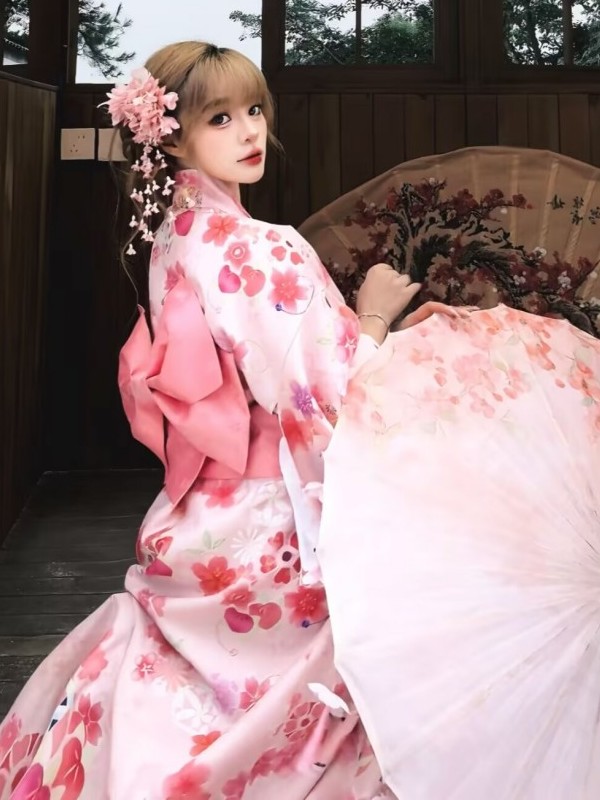 伝統的な日本の着物バスローブ新着写真撮影用小道具女の子のエス - Ethnic Fashion Online のレビューと価格